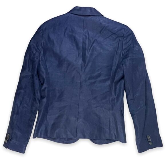 EUC✨J Crew 100% Linen Navy Blue Blazer 4 - Picture 4 of 8